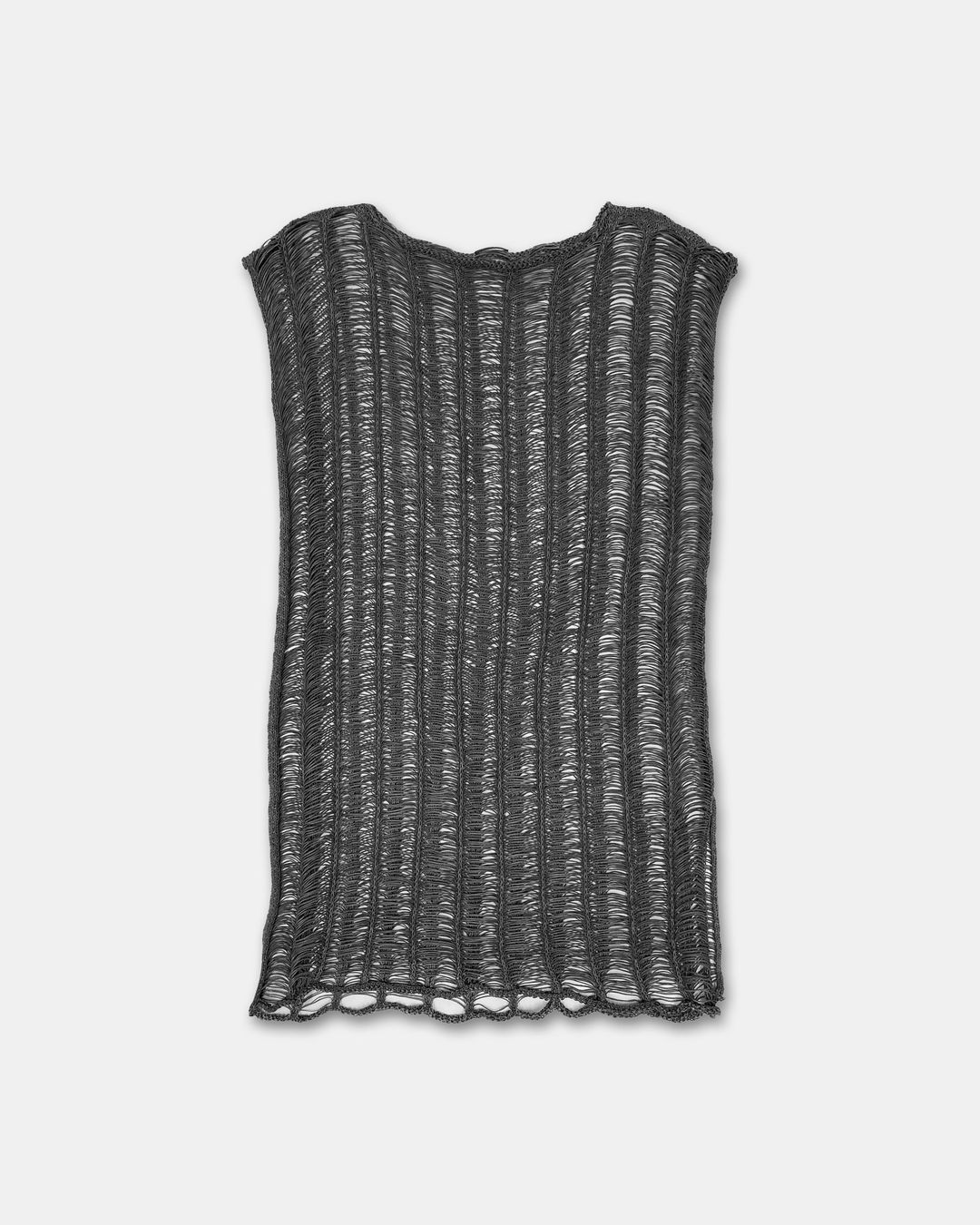 Annette Görtz 2000s Oversized Net Tank Dress Grey by Annette Görtz in size XXL from DRESSES category