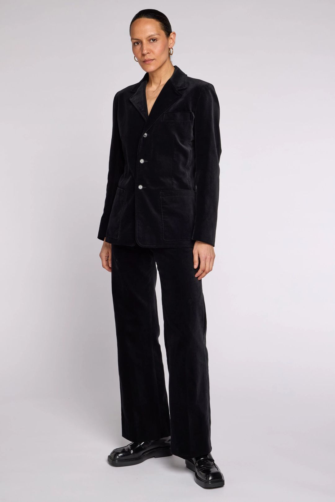 Saint Laurent Rive Gauche  1970's Black Velvet Suit by YVES SAINT LAURENT in size ONE SIZE from SUITS category