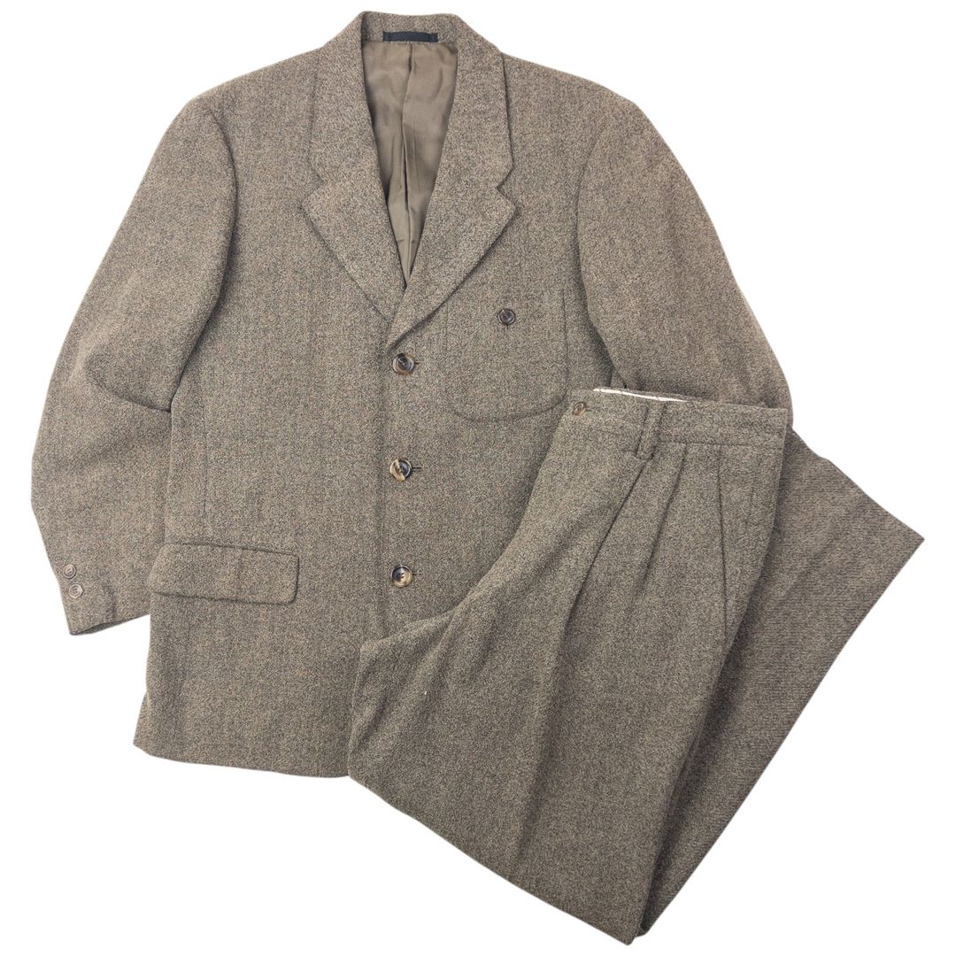 Vintage 2000s Issey Miyake MEN Wool Jacket & Trousers Suit Set Size M by ISSEY MIYAKE in size M from SUITS category