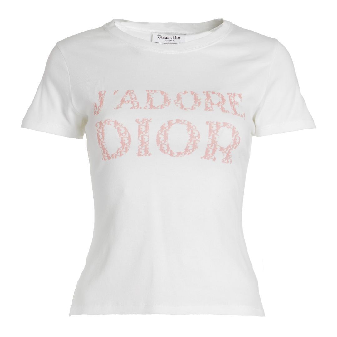 CHRISTIAN DIOR TROTTER T-SHIRT by DIOR in size AU/UK 12 from TOPS category