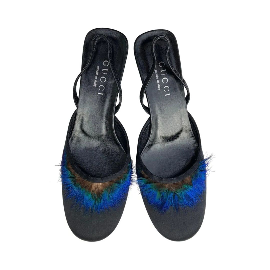 Gucci by Tom Ford 1999 Feather Heels (38) by TOM FORD in size EU 38 from SHOES category