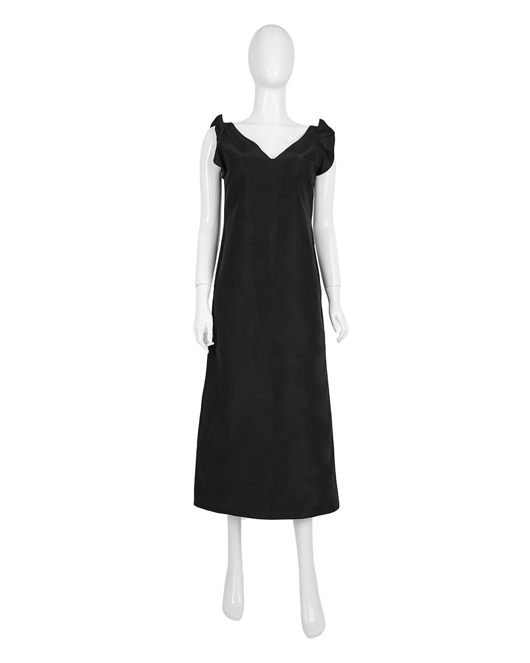 Miu Miu F/W1998 Runway Ruffle Shoulder Maxi Dress by MIU MIU in size IT 40 from DRESSES category