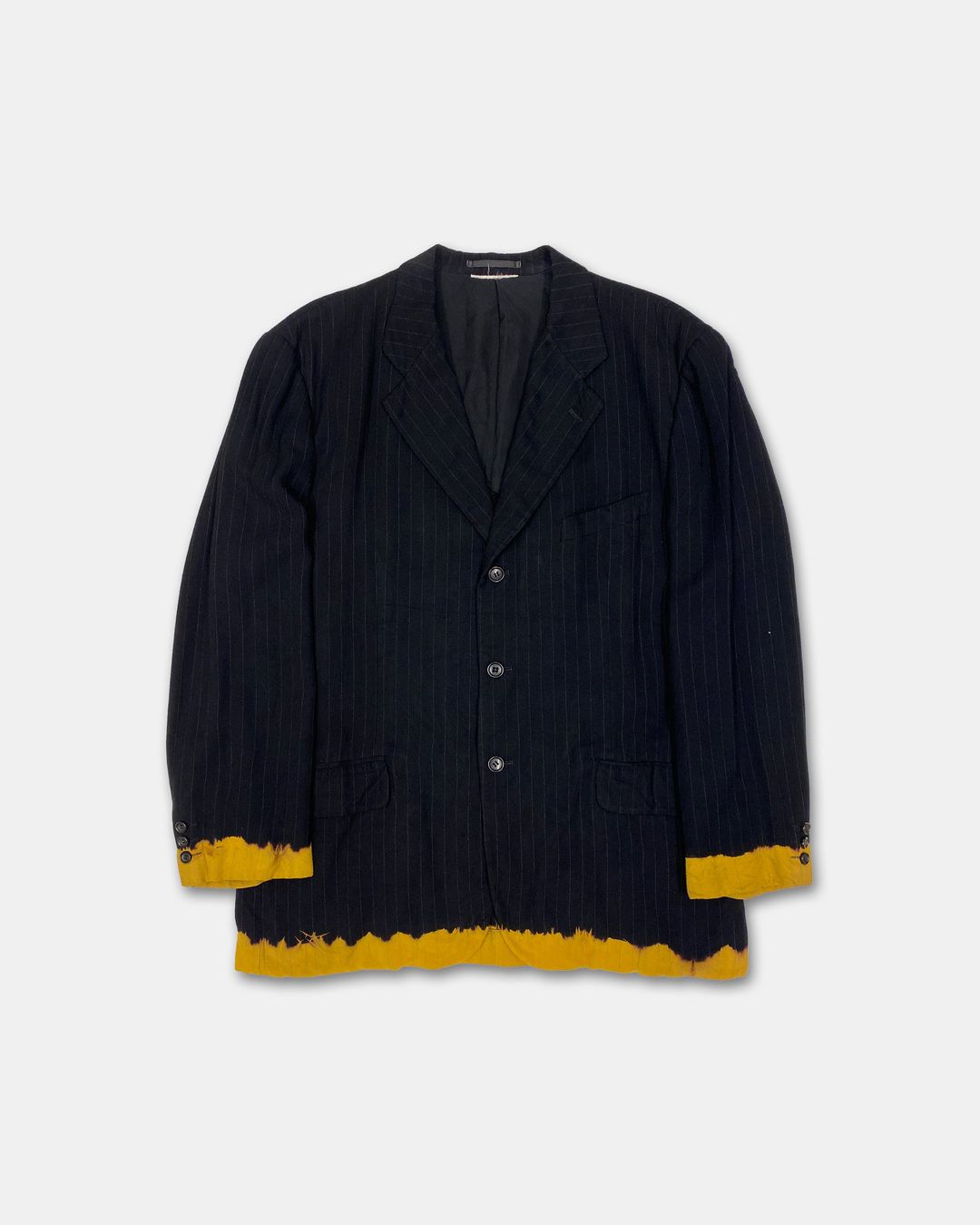 Comme des Garçons Homme Plus AW1993 Bleached Striped Blazer Jacket Navy by COMME DES GARÇONS in size S from COATS & JACKETS category