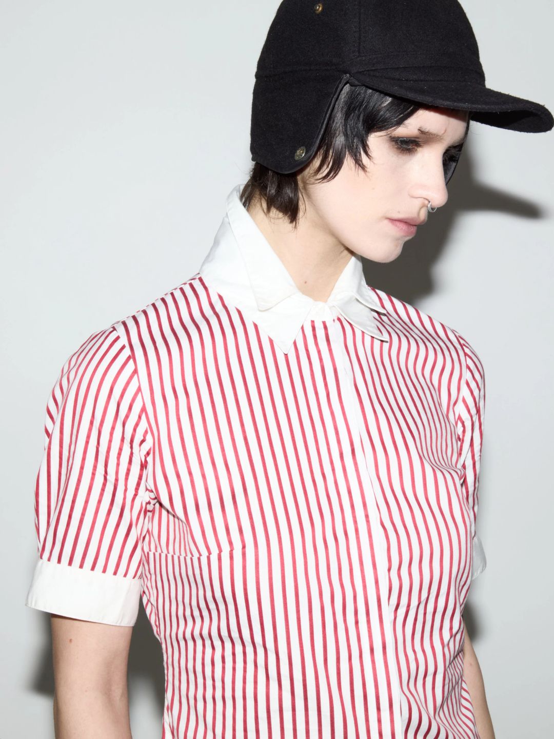 anne fontaine double collar striped shirt by Anne Fontaine in size FR 38 from TOPS category