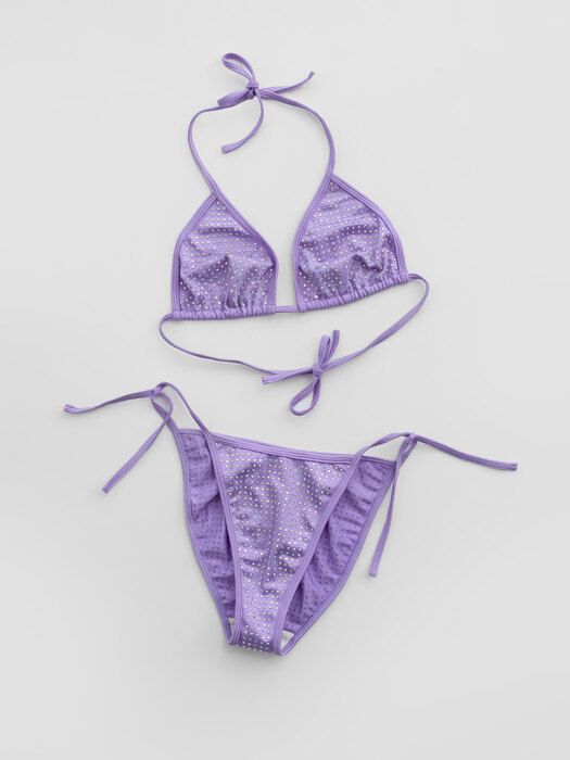 Plein Sud Lilac Bikini by PLEIN SUD in size ONE SIZE from SWIMSUITS category
