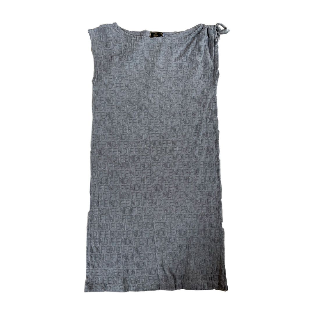 Fendi Velvet Logo Boxy Dress by FENDI in size M from DRESSES category