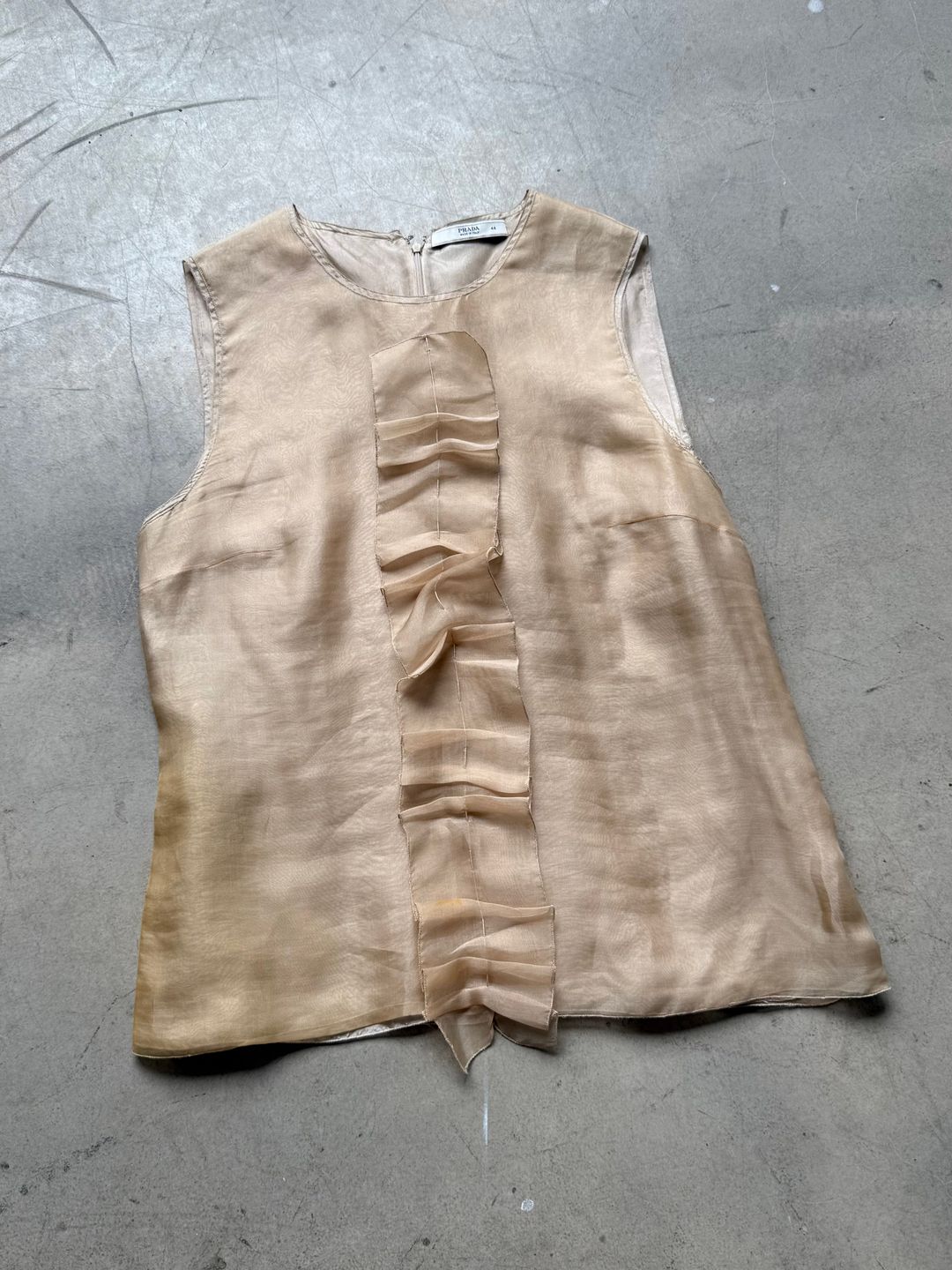 SS 02 Prada Silk Vest by PRADA in size ONE SIZE from TOPS category