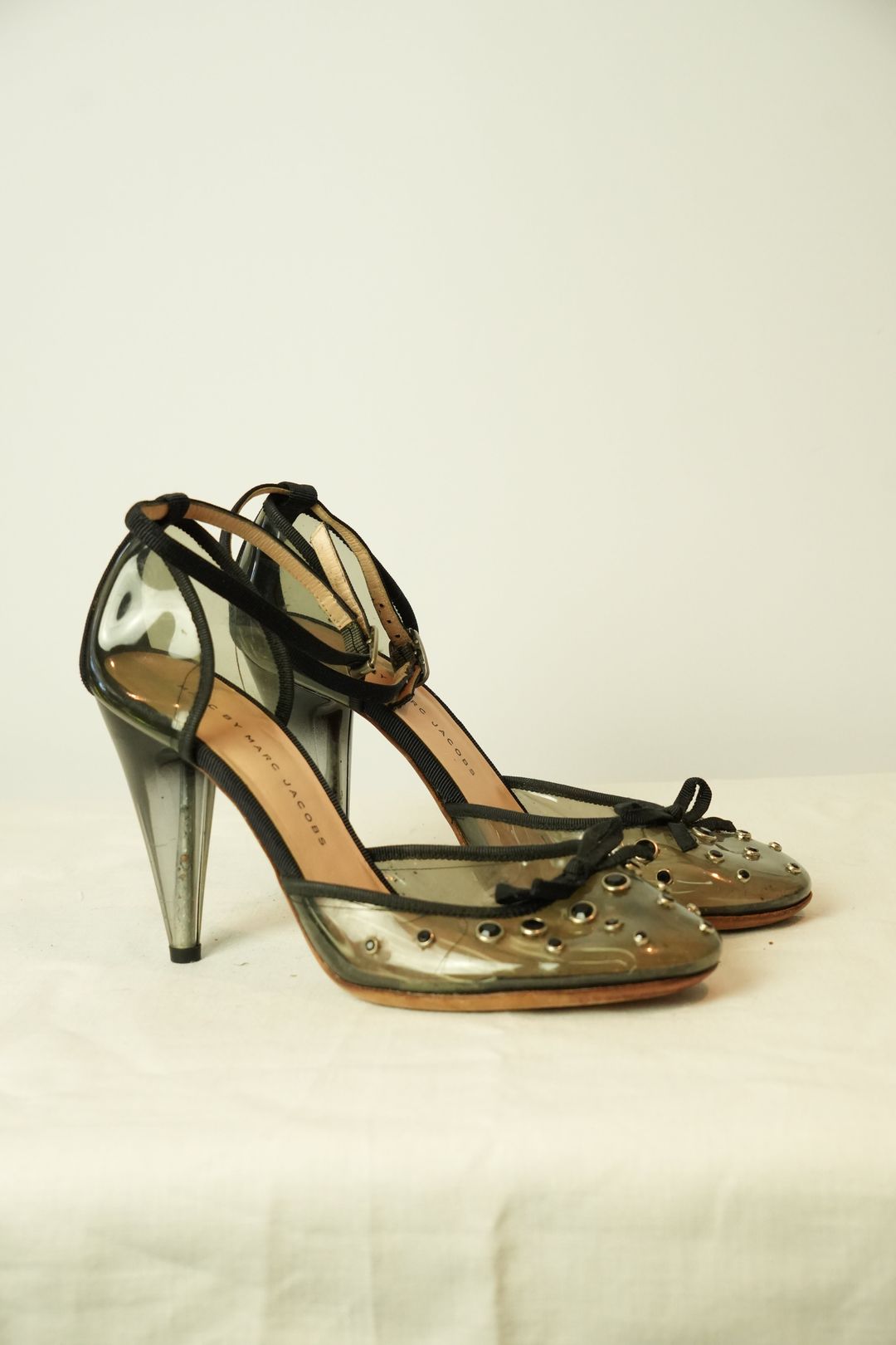 Marc by Marc Jacobs PVC w Embelishment Heels w Ankle Strap Sz 36.5 by MARC JACOBS in size EU 36 from SHOES category