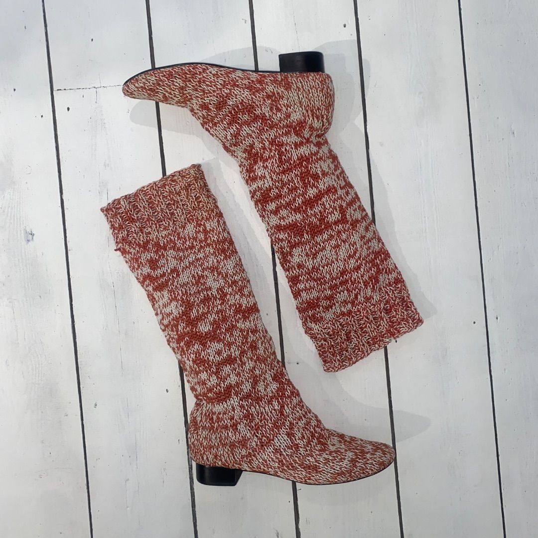 BLESS Nº40 “Whatwasitagain” Eramhighmix redwhite boots by BLESS SERVICE in size EU 42 from SHOES category