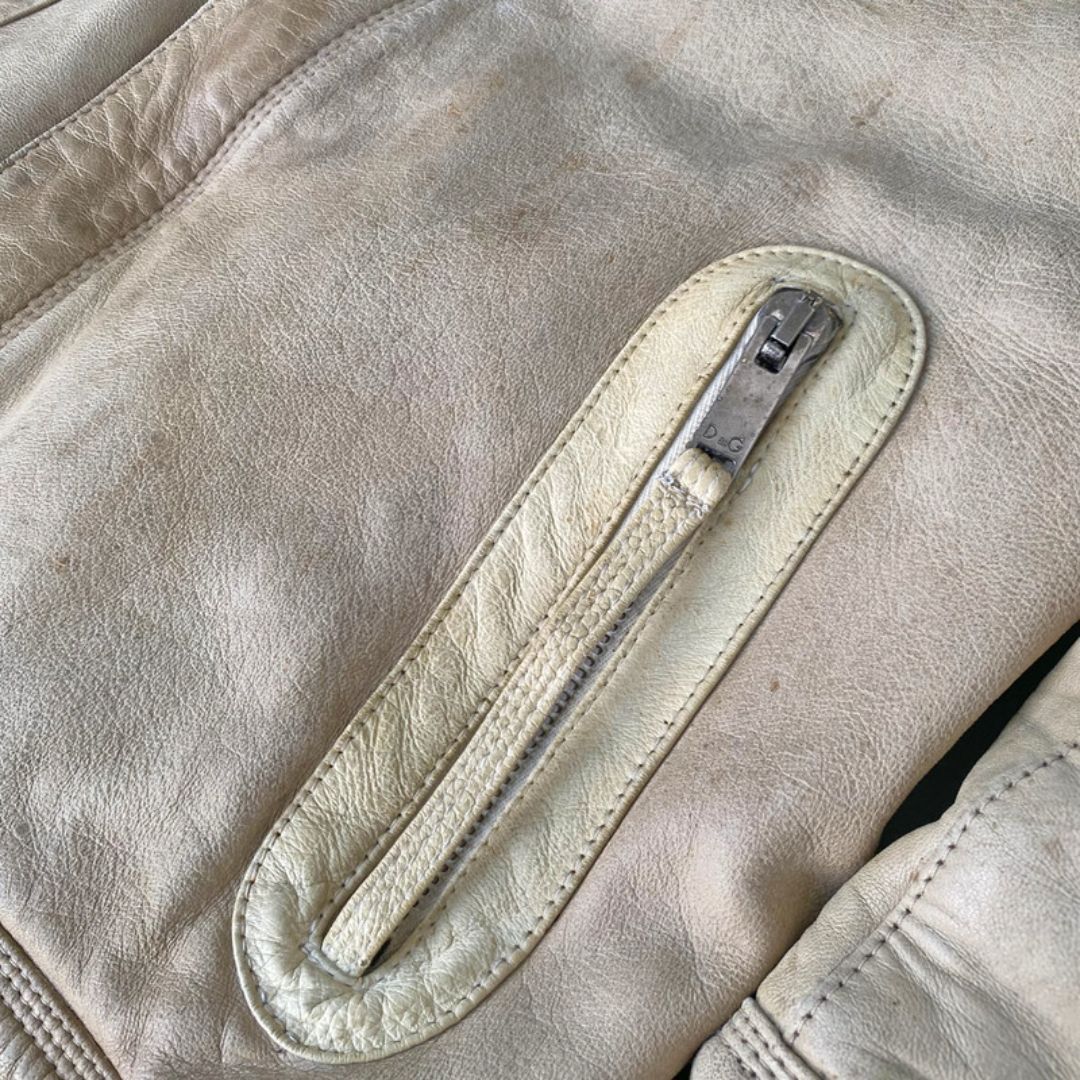 Dolce & Gabbana AW05 Biker Leather Jacket by DOLCE & GABBANA in size M from COATS & JACKETS category