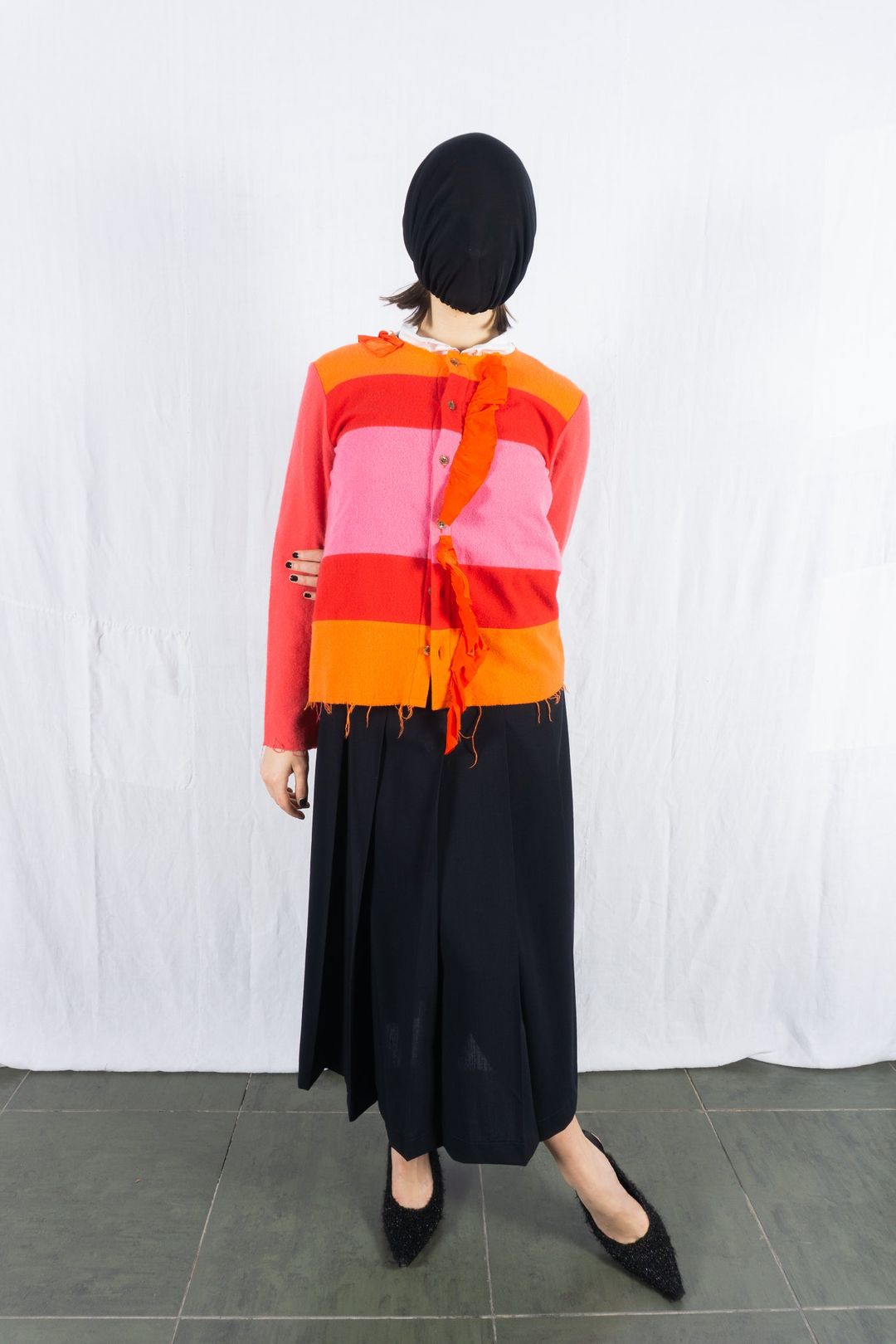 tricot Comme des Garçons A/W 2002 patchwork cardigan by COMME DES GARÇONS in size M from KNITWEAR category