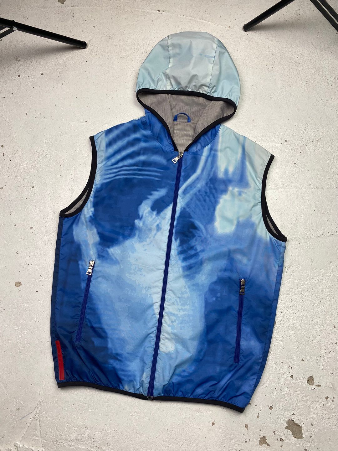 SS 00 Prada Sport Hooded Vest by PRADA in size ONE SIZE from COATS & JACKETS category