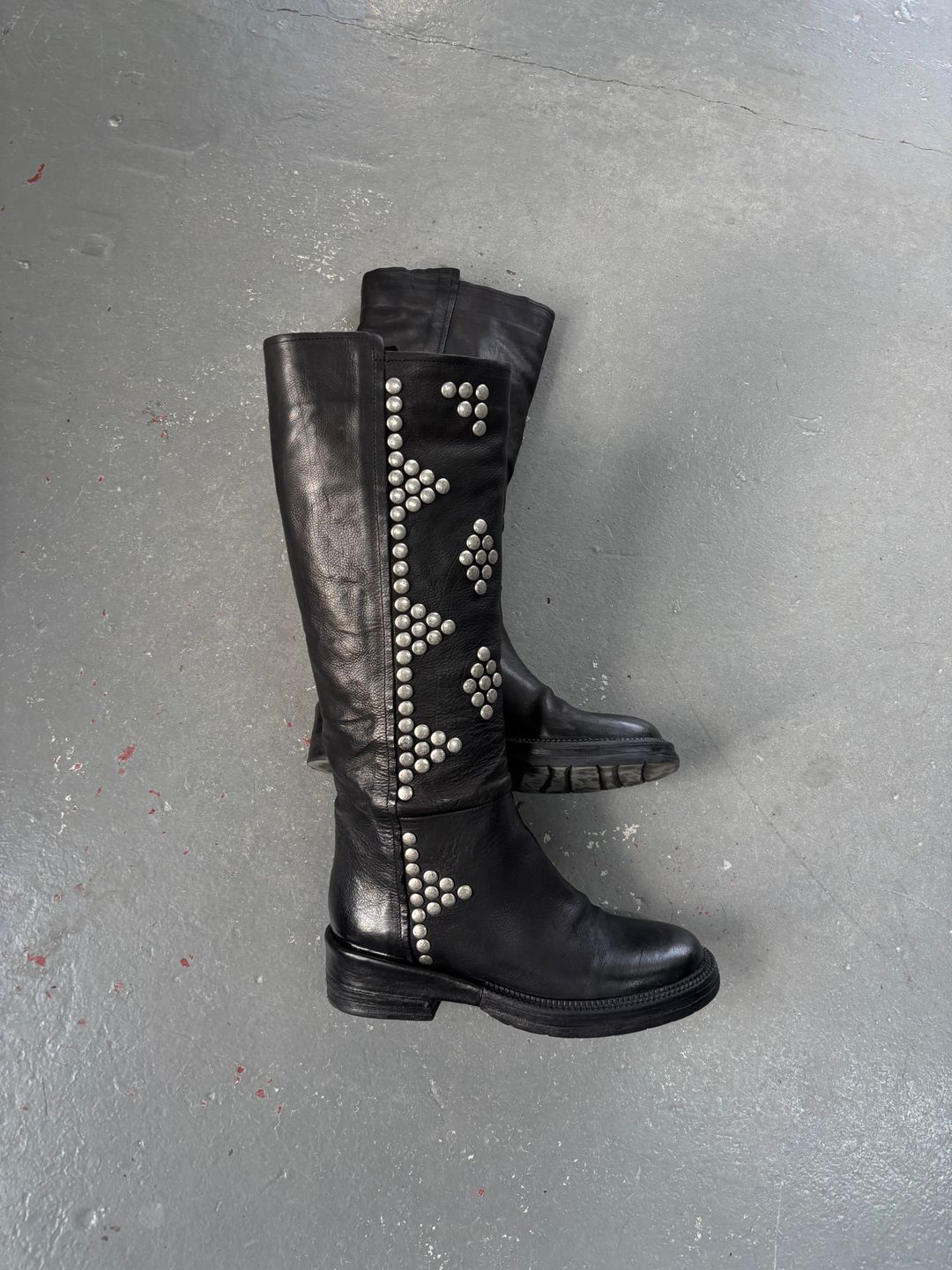 LEATHER STUDDED BOOTS by MEIWAI LIMITED in size EU 39 from SHOES category