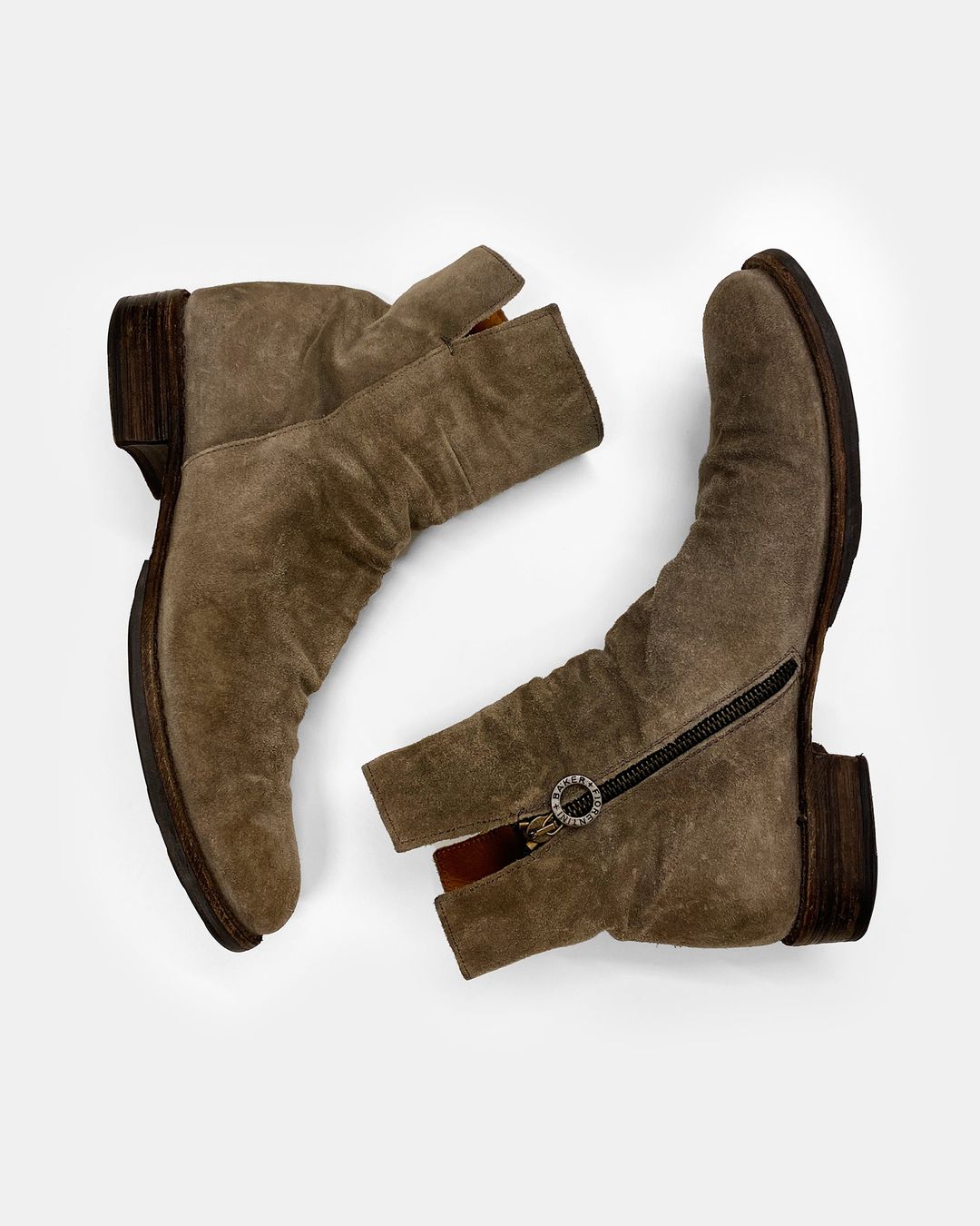 Fiorentini Baker 2010s ELF Suede Leather Boots Camel Beige by Fiorentini Baker in size ONE SIZE from SHOES category