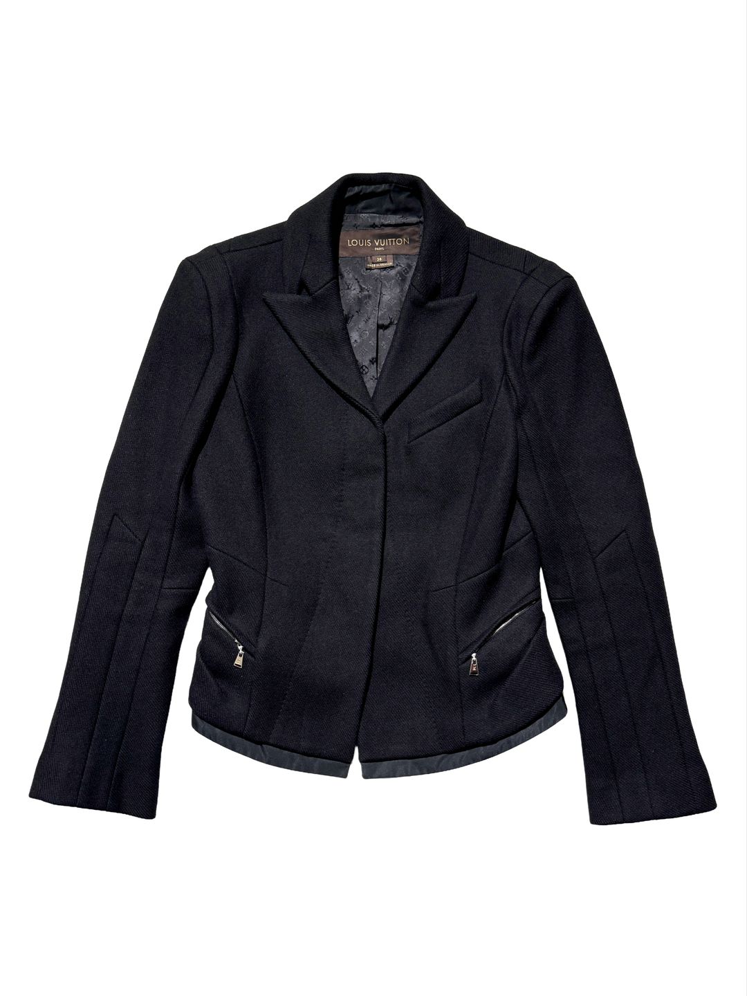 Louis Vuitton by Marc Jacobs AW 2008 Fluted Wool Jacket by LOUIS VUITTON in size FR 38 from COATS & JACKETS category