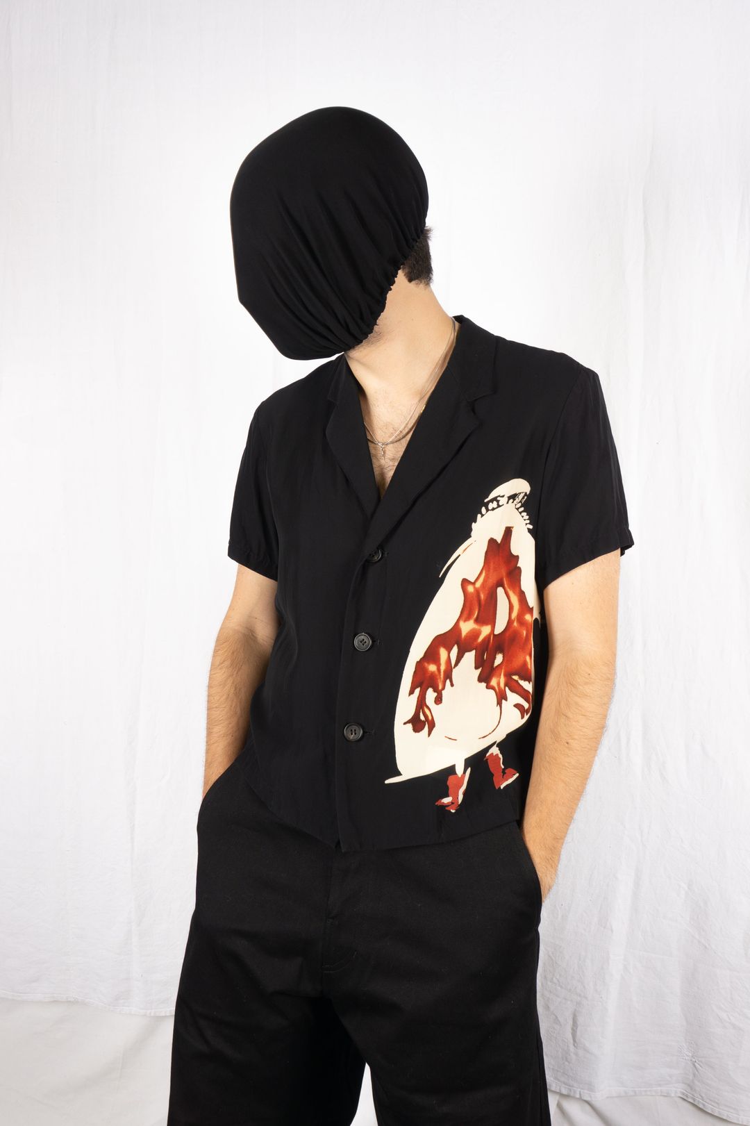 Y's Yohji Yamamoto 2010s cropped shirt by YOHJI YAMAMOTO in size M from SHIRTS category