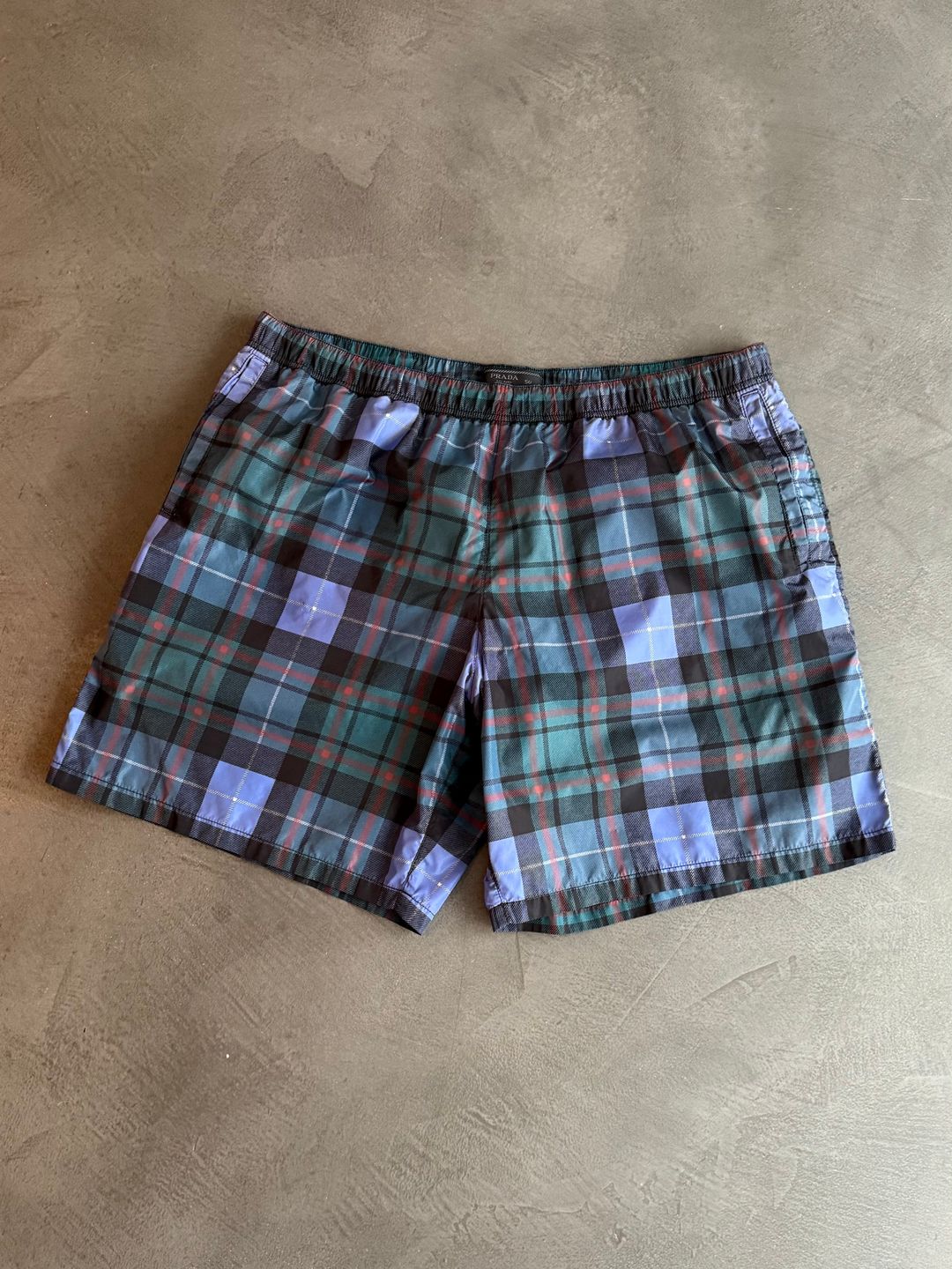 2016 Prada Linea Rossa Tartan Shorts by PRADA in size W32 from trousers category