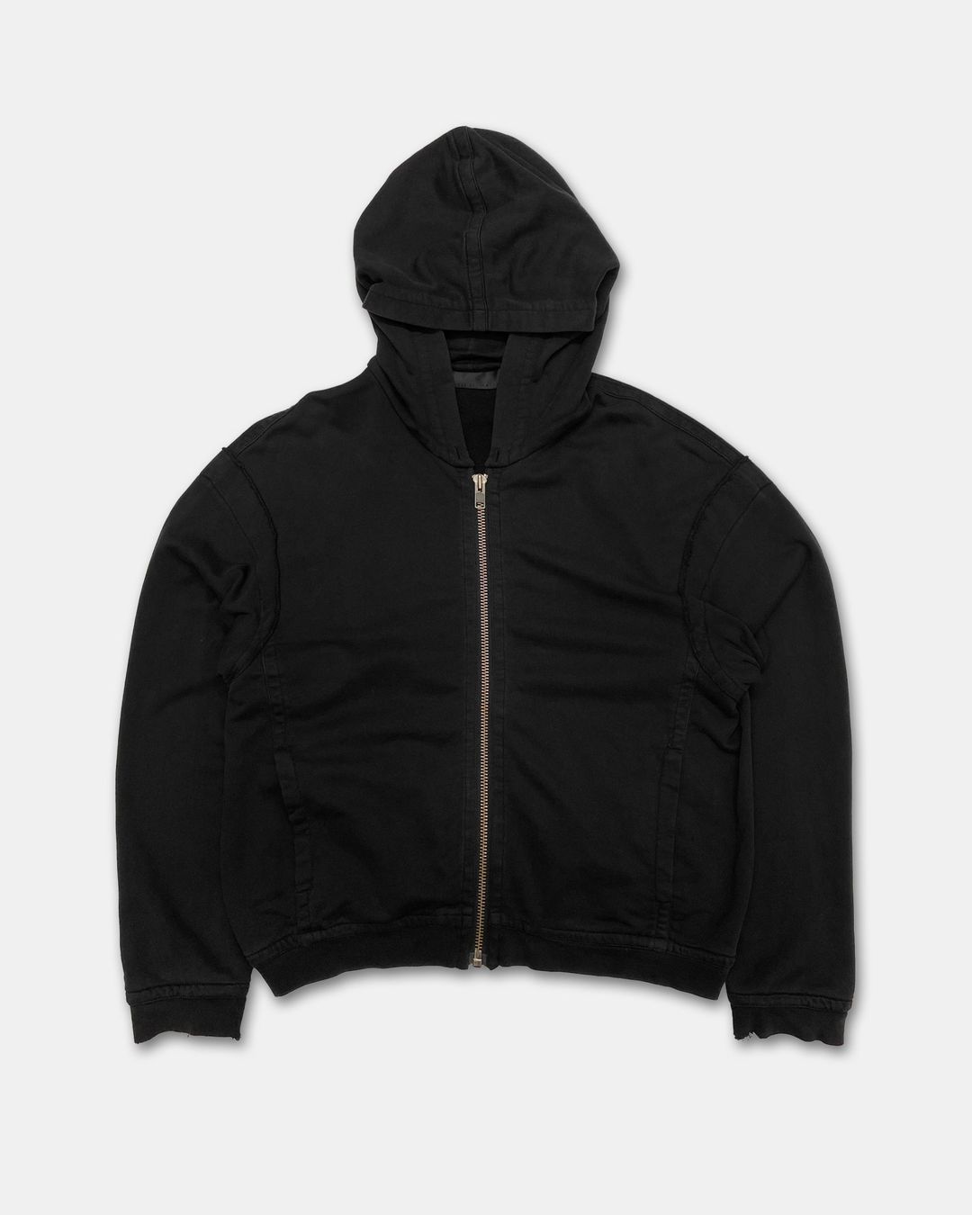 Haider Ackermann 2010s Oversized Perth Zip Hoodie Black by Haider Ackermann in size XXS from KNITWEAR category