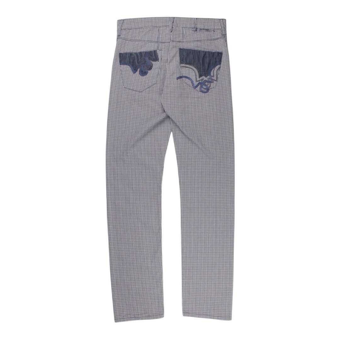 Marithe Francois Girbaud Western Tribal Check Pants by MARITHE AND FRANCOIS GIRBAUD in size M from TROUSERS category