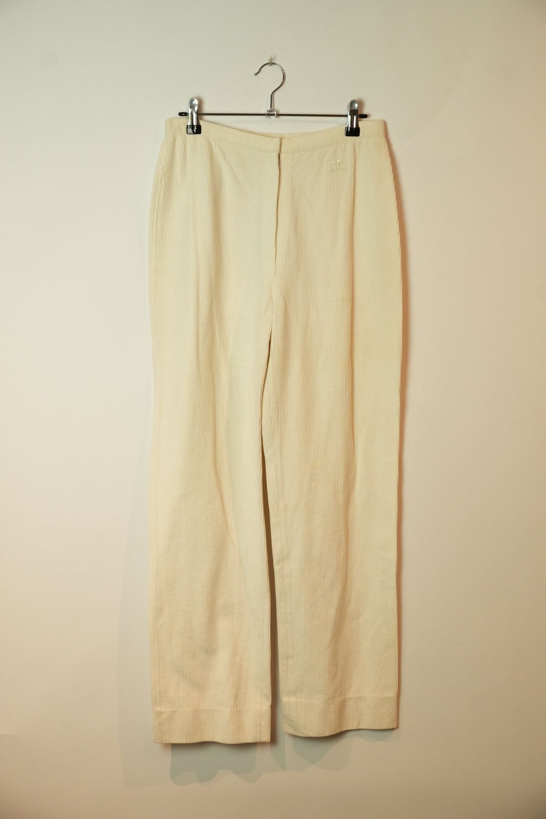 Courreges High Waist Cuodroy Wide Leg Pants by COURRÈGES in size XS from TROUSERS category