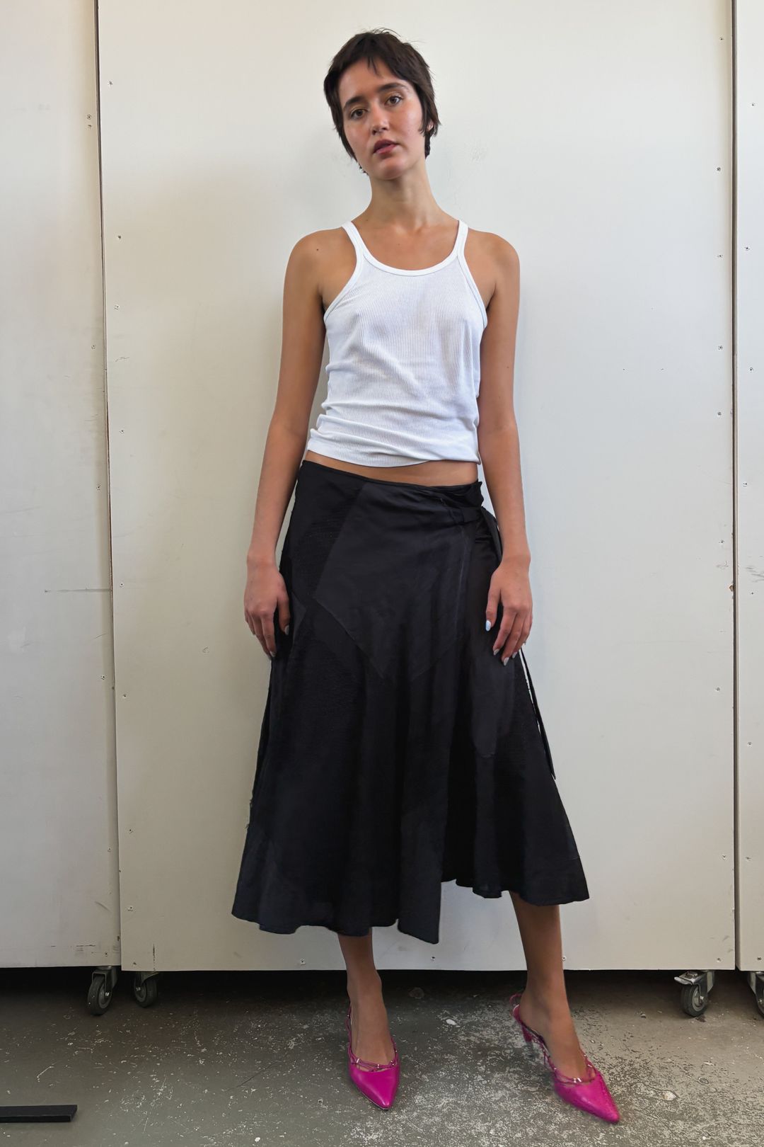 2004 PATCHWORK SILK SKIRT by COMME DES GARÇONS in size AU/UK 8 from SKIRTS category