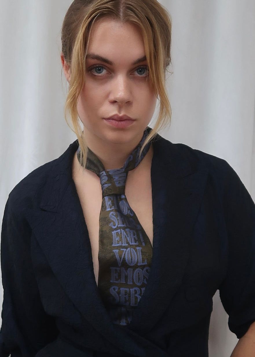 Moschino Roman slang silk neck tie, 1990’s by Moschino Roman slang silk neck tie, in size ONE SIZE from ACCESSORIES category