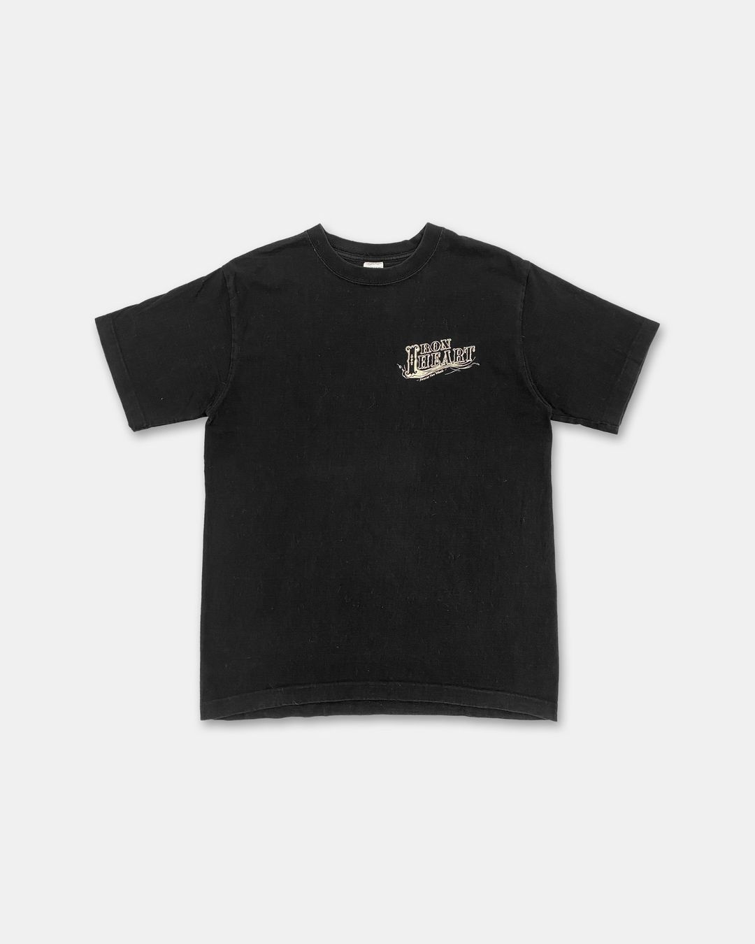 Iron Heart 2000s Logo T-Shirt Black by Iron Heart in size M from TOPS category