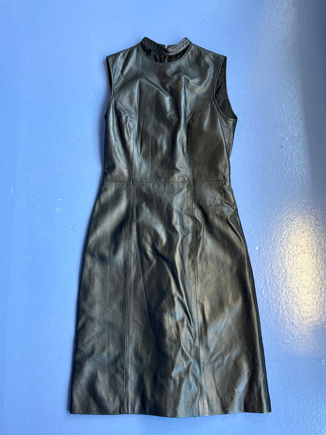 Leather Dress w/ Chocker Detail by HUSSEIN CHALAYAN in size ONE SIZE from DRESSES category