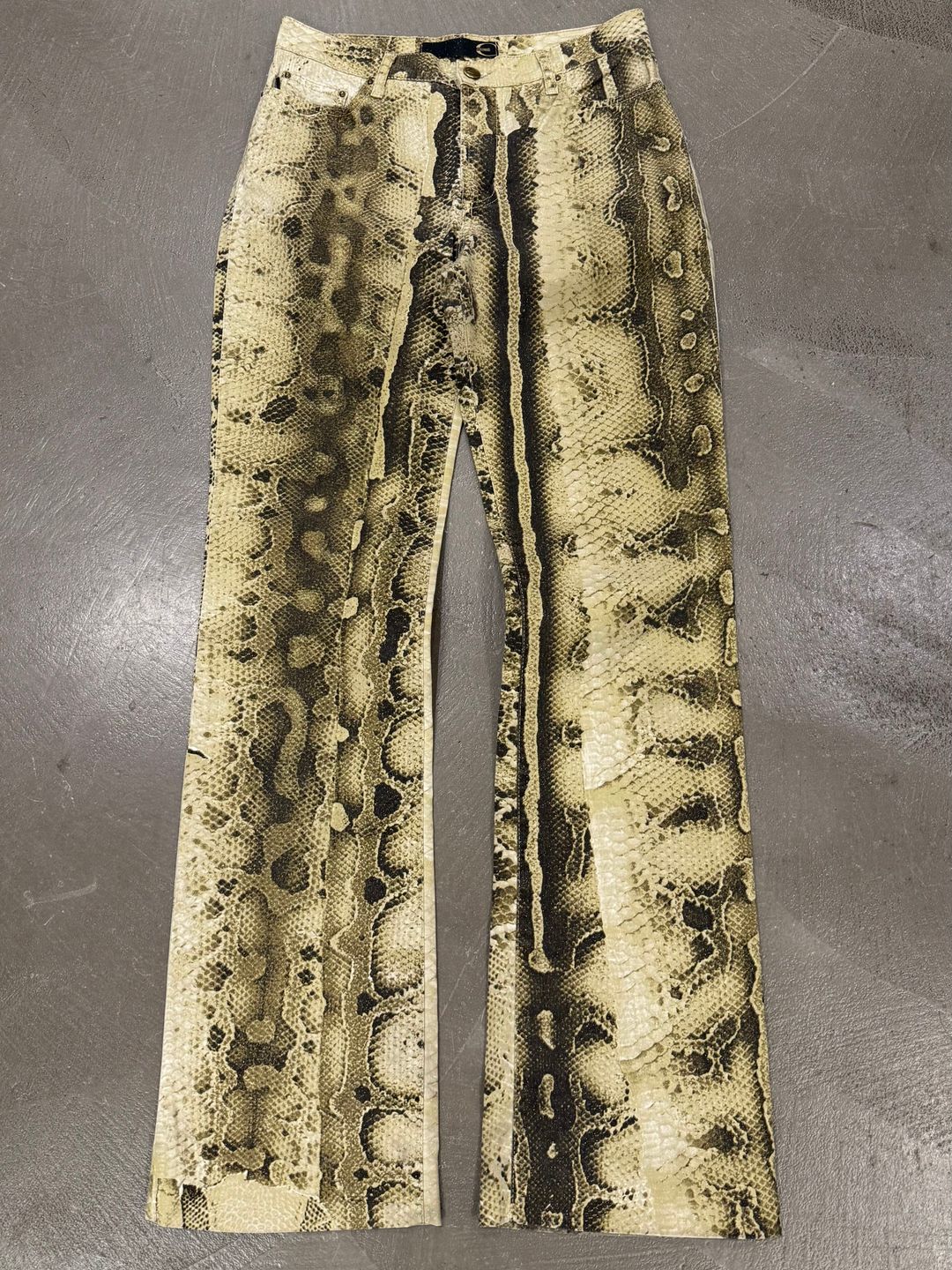 2000s Roberto Cavalli snake print pants by ROBERTO CAVALLI in size M from TROUSERS category