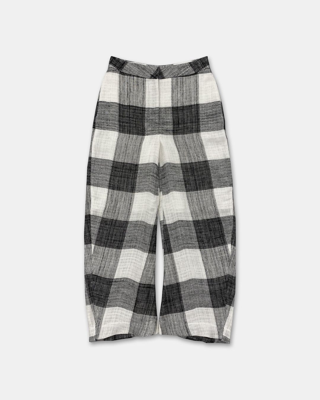 Acne Studios SS2015 Elfa Linen Checkered Pants Black White by ACNE STUDIOS in size M from TROUSERS category