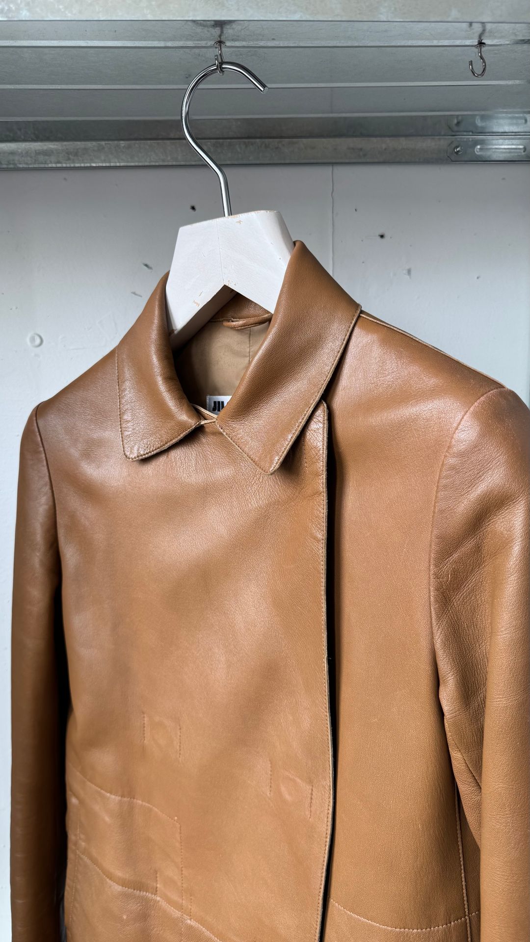 LEATHER COAT by JIL SANDER in size XS from COATS & JACKETS category