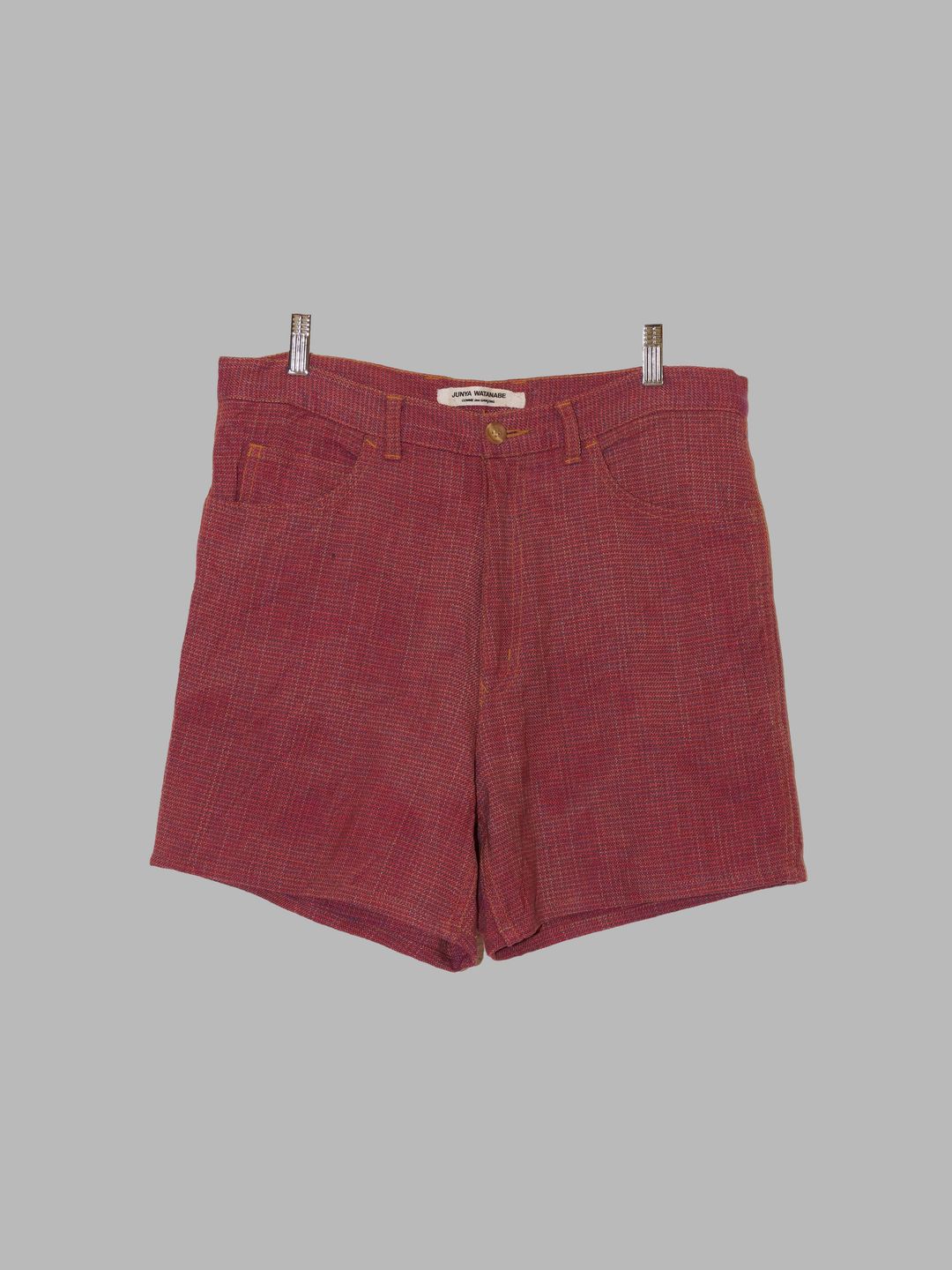 Junya Watanabe Comme des Garcons 2004 pink creased wool shorts - S by COMME DES GARÇONS in size S from TROUSERS category