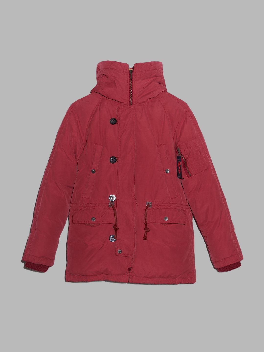 Vivienne Tam red N-3B style down puffer coat - size 1 S XS by Vivienne Tam in size XS from COATS & JACKETS category