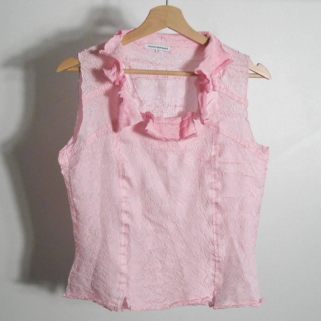 Yoshiki Hishinuma paper sheer vest by Yoshiki Hishinuma in size ONE SIZE from TOPS category