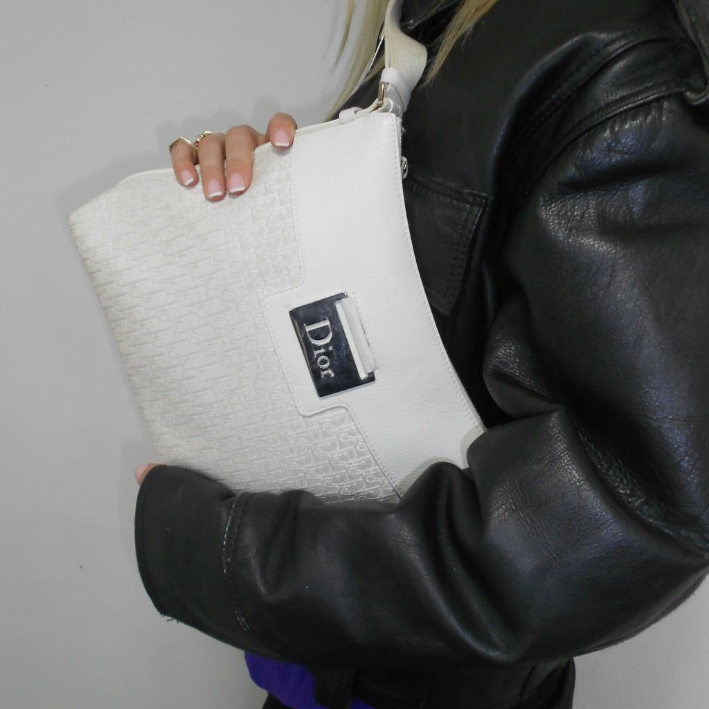 Christian Dior Trotter Canvas Shoulder Bag. by DIOR in size M from BAGS category