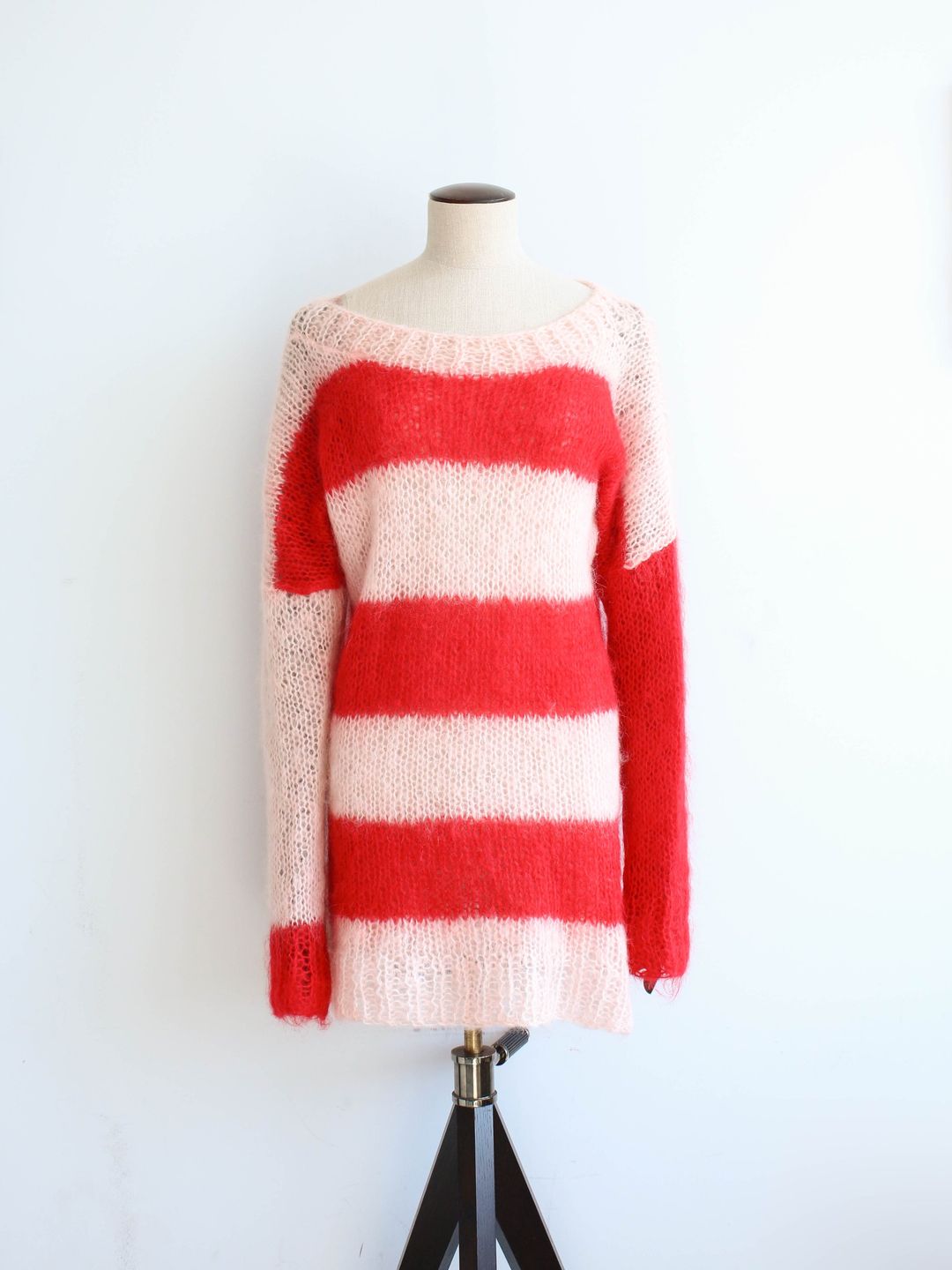 Vivienne Westwood Worlds End Mohair Striped Knit by VIVIENNE WESTWOOD in size L from KNITWEAR category