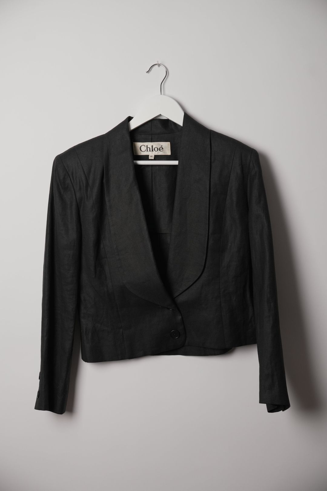 Chloe Black Large Lapel Blazer by CHLOÉ in size S from COATS & JACKETS category