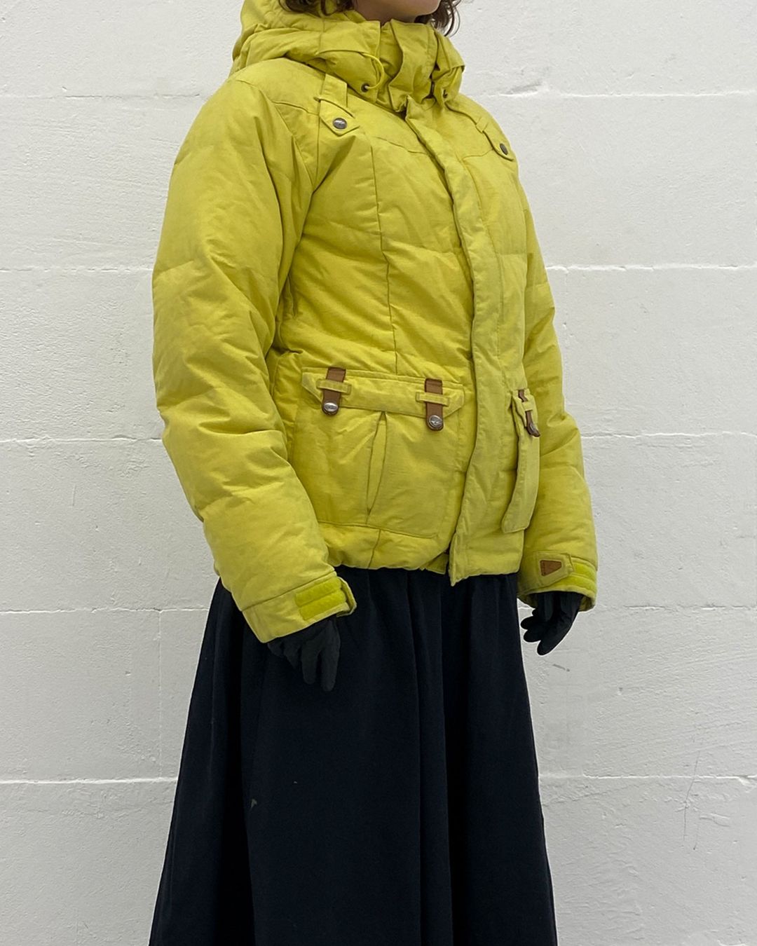 Oakley 2000s Puffer Functional Ski Jacket Dirty Yellow by Oakley in size S from COATS & JACKETS category