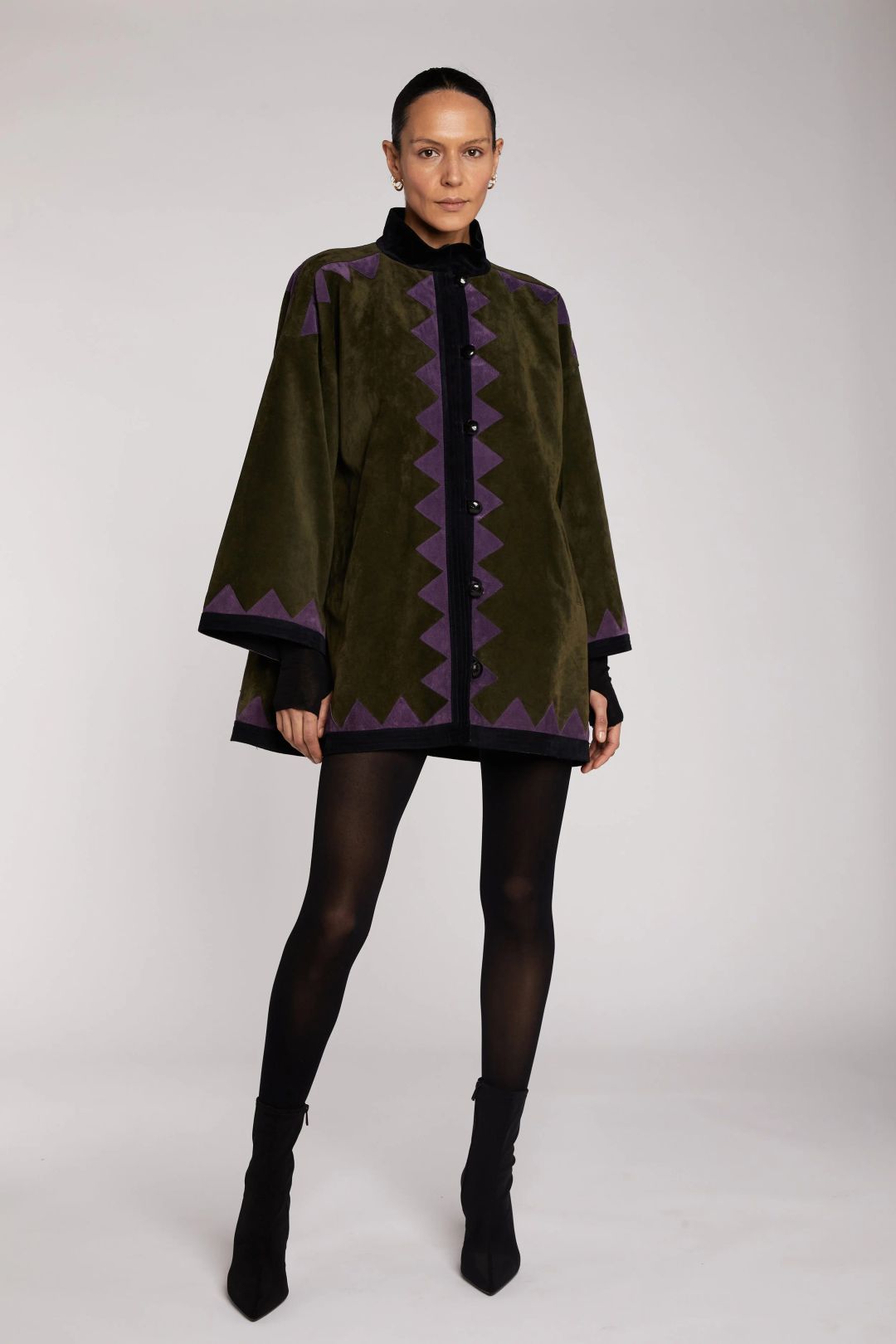 Saint Laurent  Suede Swing Coat 70s by YVES SAINT LAURENT in size FR 34 from COATS & JACKETS category