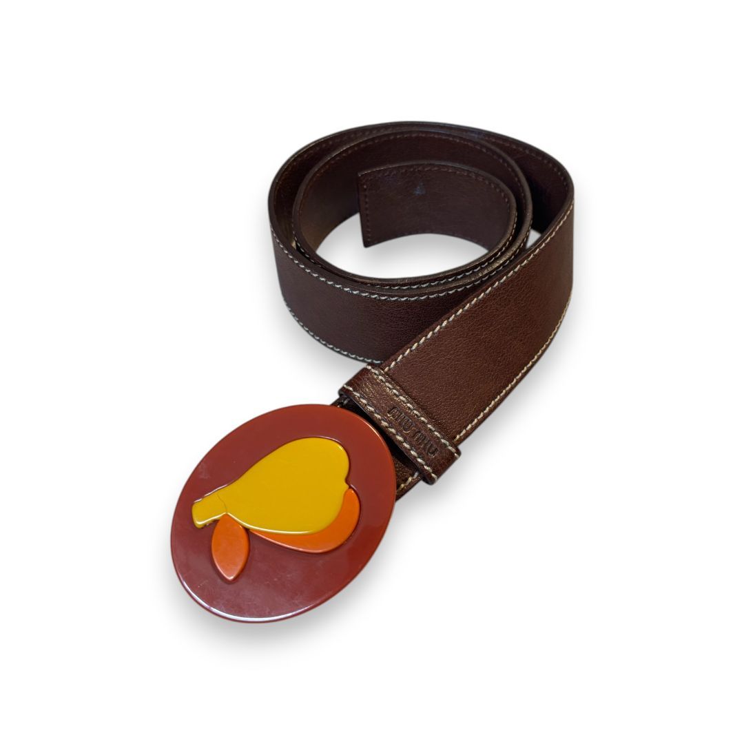 SS 2005 Pear Runway Belt by MIU MIU in size S from ACCESSORIES category