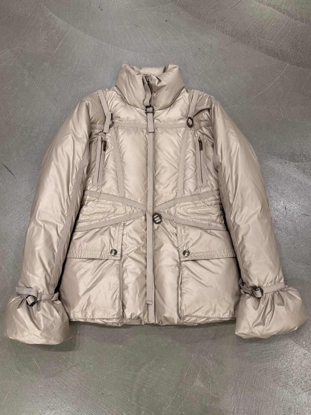 2000s Cavalli bondage harness parachute puffer  jacket by ROBERTO CAVALLI in size XS from COATS & JACKETS category