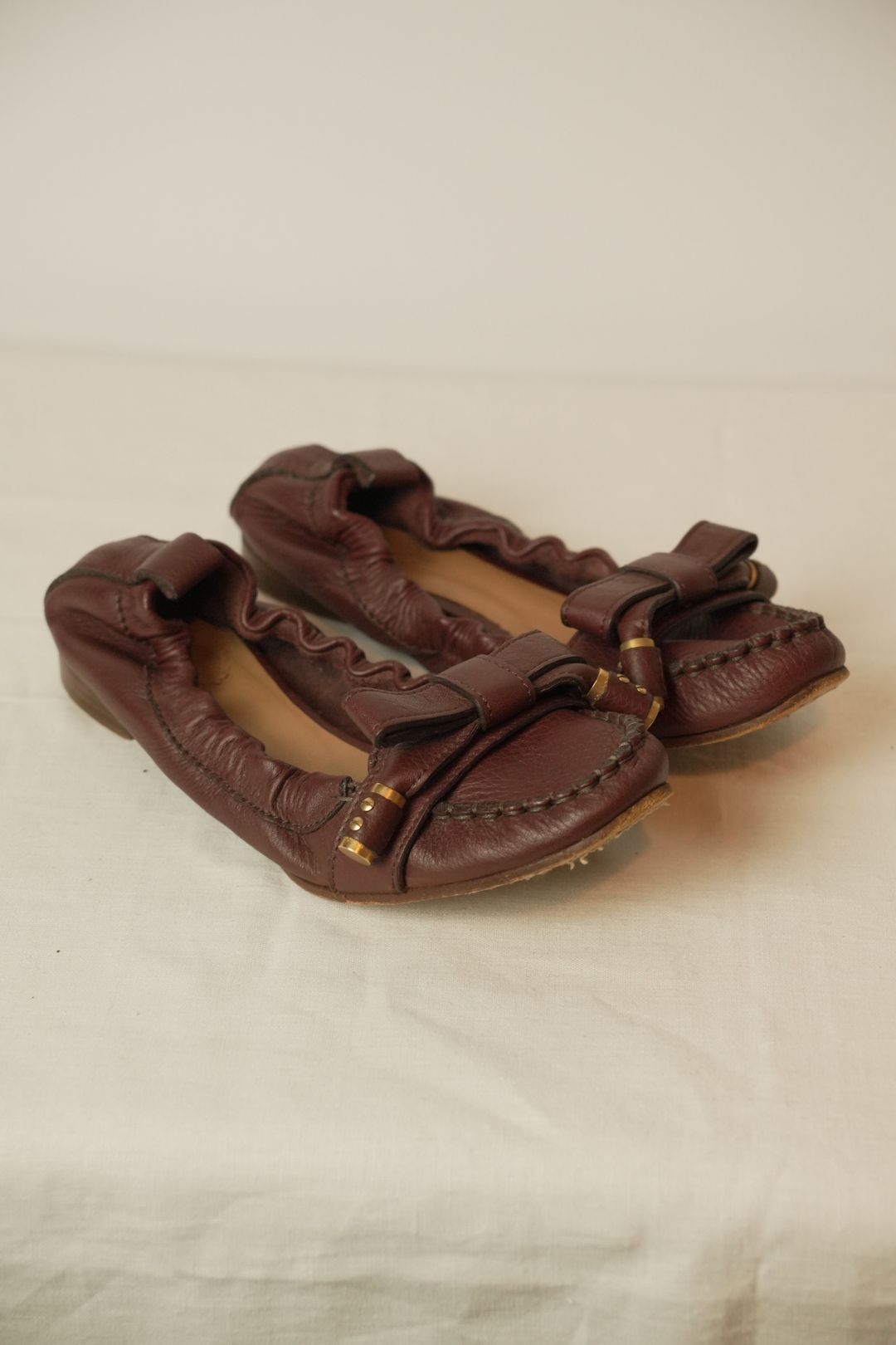 Chloe Burgundy Flats Sz 36 by CHLOÉ in size EU 36 from SHOES category