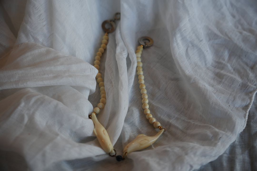 Chloe Shark Tooth Beaded Surfer Choker Necklace by CHLOÉ in size ONE SIZE from ACCESSORIES category
