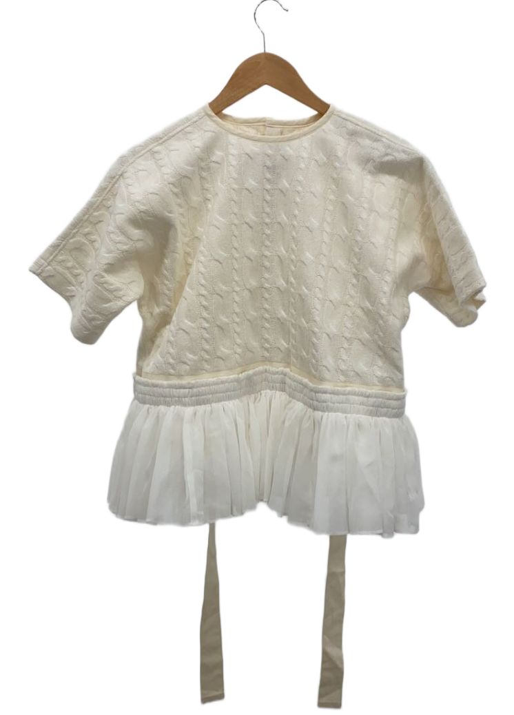 Tao COMME des GARCONS SS Knit sweater w detachable Tulle skirt by COMME DES GARÇONS in size S from TOPS category