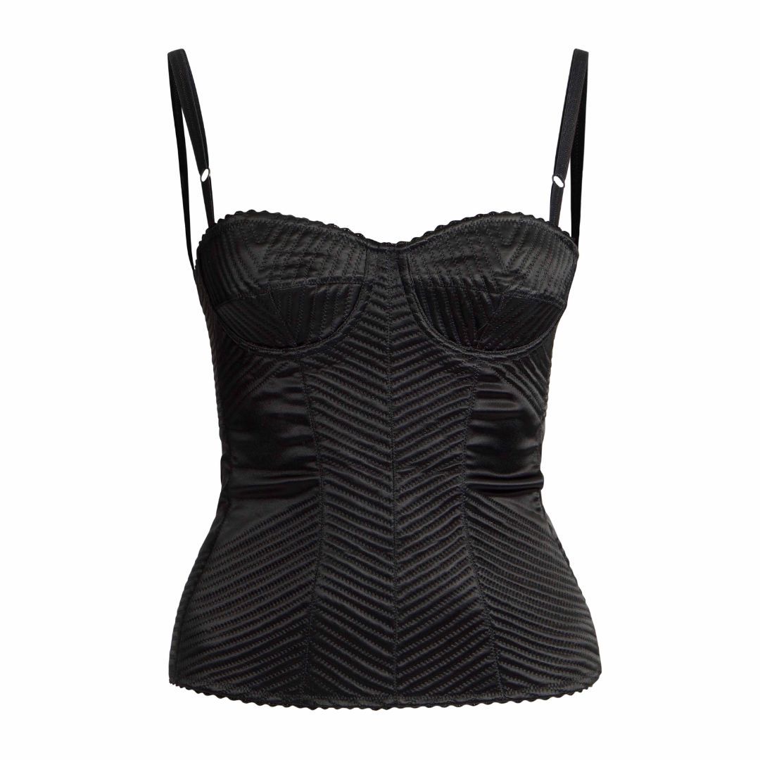 DOLCE & GABBANA SATIN CORSET by DOLCE & GABBANA in size IT 38 from TOPS category