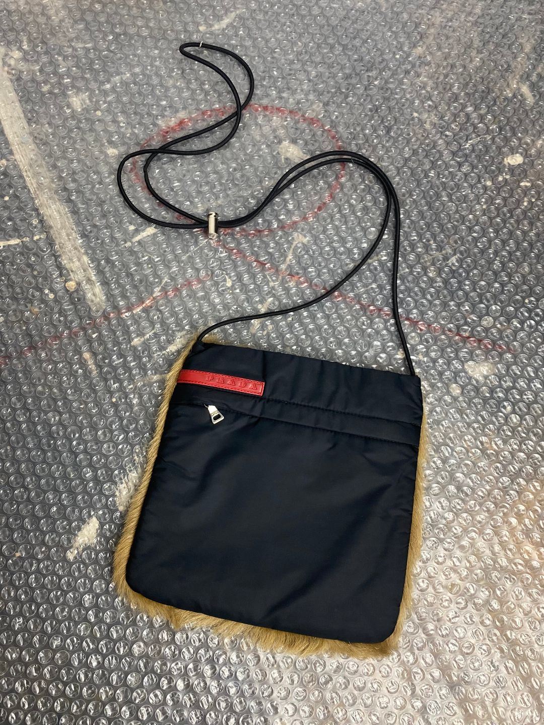 FW 99 Prada Sport Fur Pouch by PRADA in size ONE SIZE from ACCESSORIES category