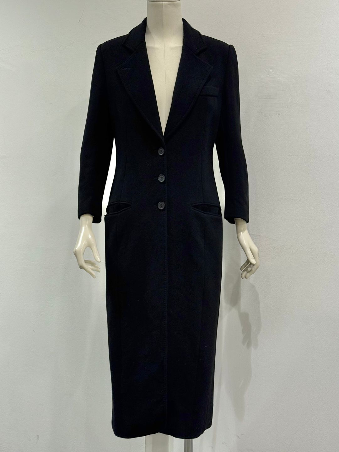 2000s Ann Demeulemeester long wool coat by ANN DEMEULEMEESTER in size EU 42 from COATS & JACKETS category