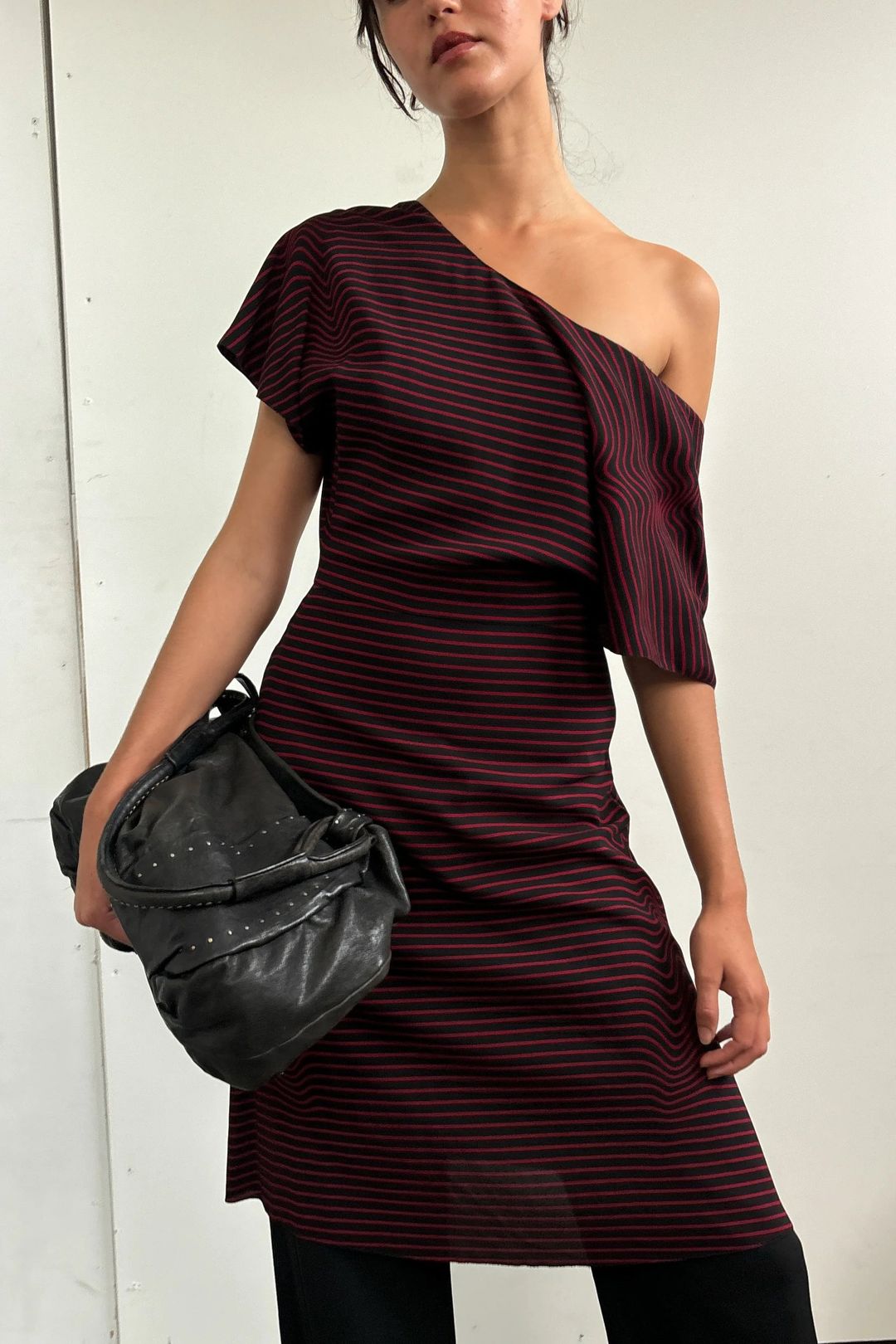 STRIPE KNEE LENGTH DRESS by PRADA in size EU 38 from DRESSES category