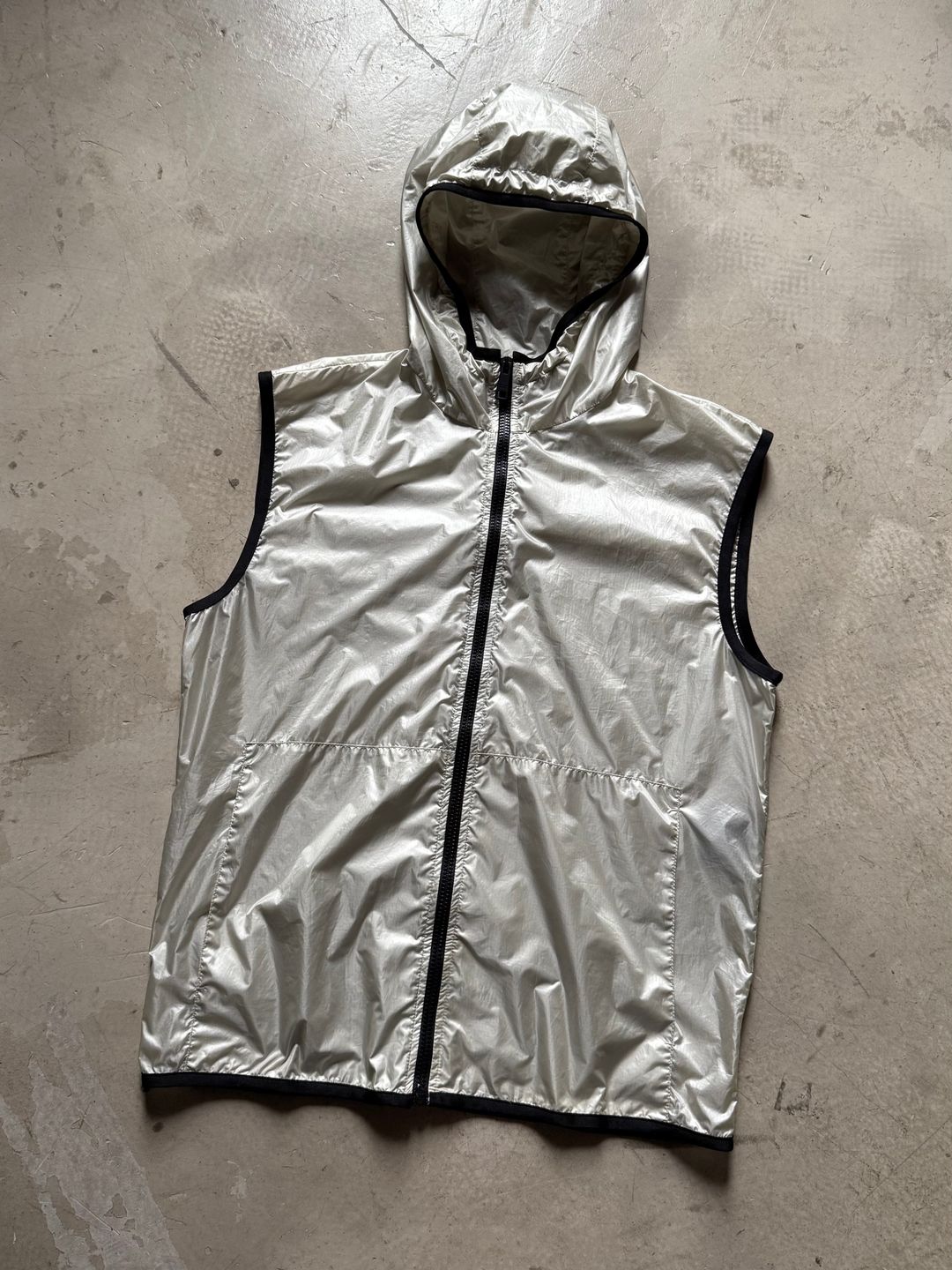 SS 17 Prada Transparent Hooded Vest by PRADA in size M from COATS & JACKETS category