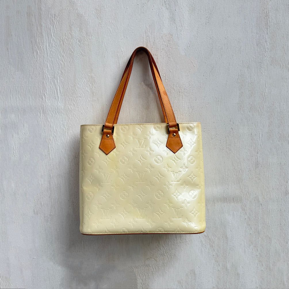 Louis Vuitton Pearl Houston Vernis Monogram Bag by LOUIS VUITTON in size M from BAGS category